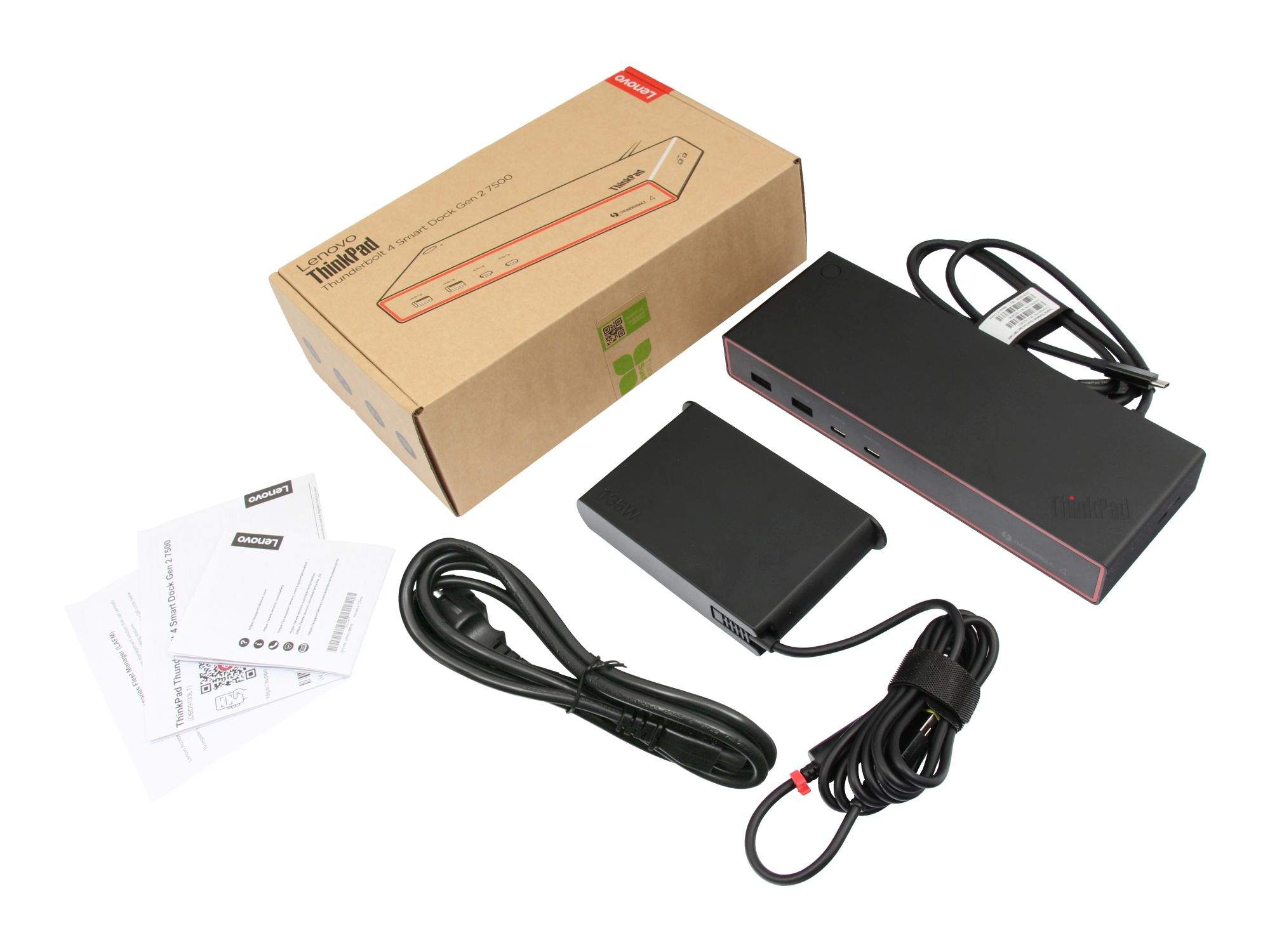 Lenovo ThinkPad Smart Dock 7500 Gen 2 Dockingstation Thunderbolt 4 135W Schwarz