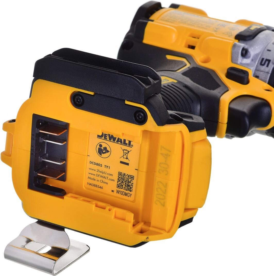 DeWalt DCD805NT-XJ Akku-Schlagbohrschrauber 18 V 90 Nm Schwarz, Gelb