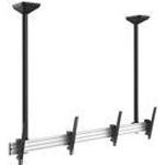 Equip Monitor Deckenhalter 114,30cm (45")-55" silber schwarz 2 Monito (650373)