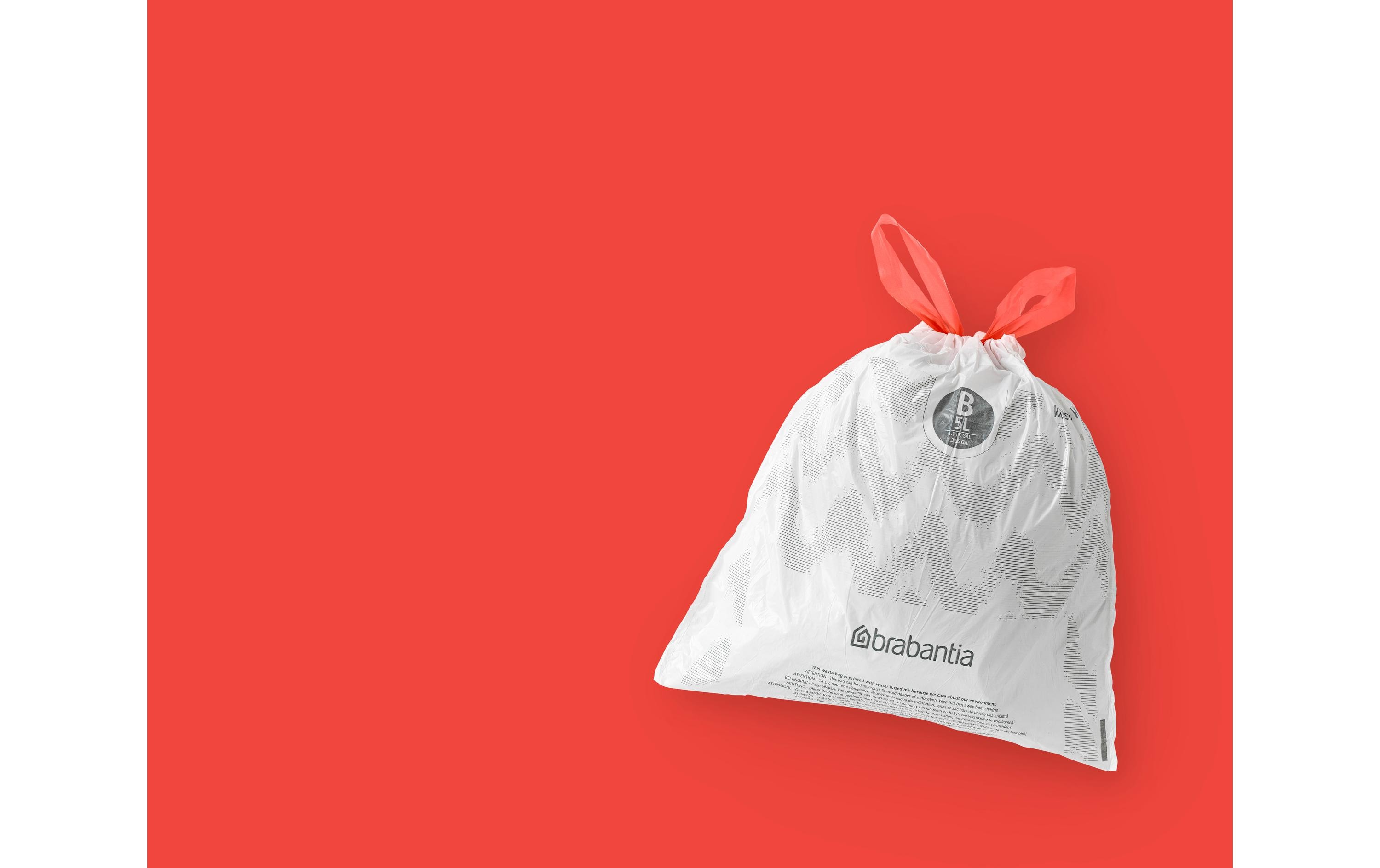 Brabantia Size B Mülleimerbeutel 5 l 20 Stück Weiß