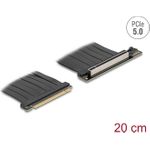 Delock Riser Karte PCI Express 5.0 x16 Stecker zu Slot mit Kabel 20 cm (81289)