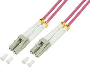 LogiLink FP4LC11 Glasfaserkabel 100 m OM4 Pink (FP4LC11)