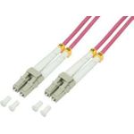 LogiLink FP4LC11 Glasfaserkabel 100 m OM4 Pink (FP4LC11)