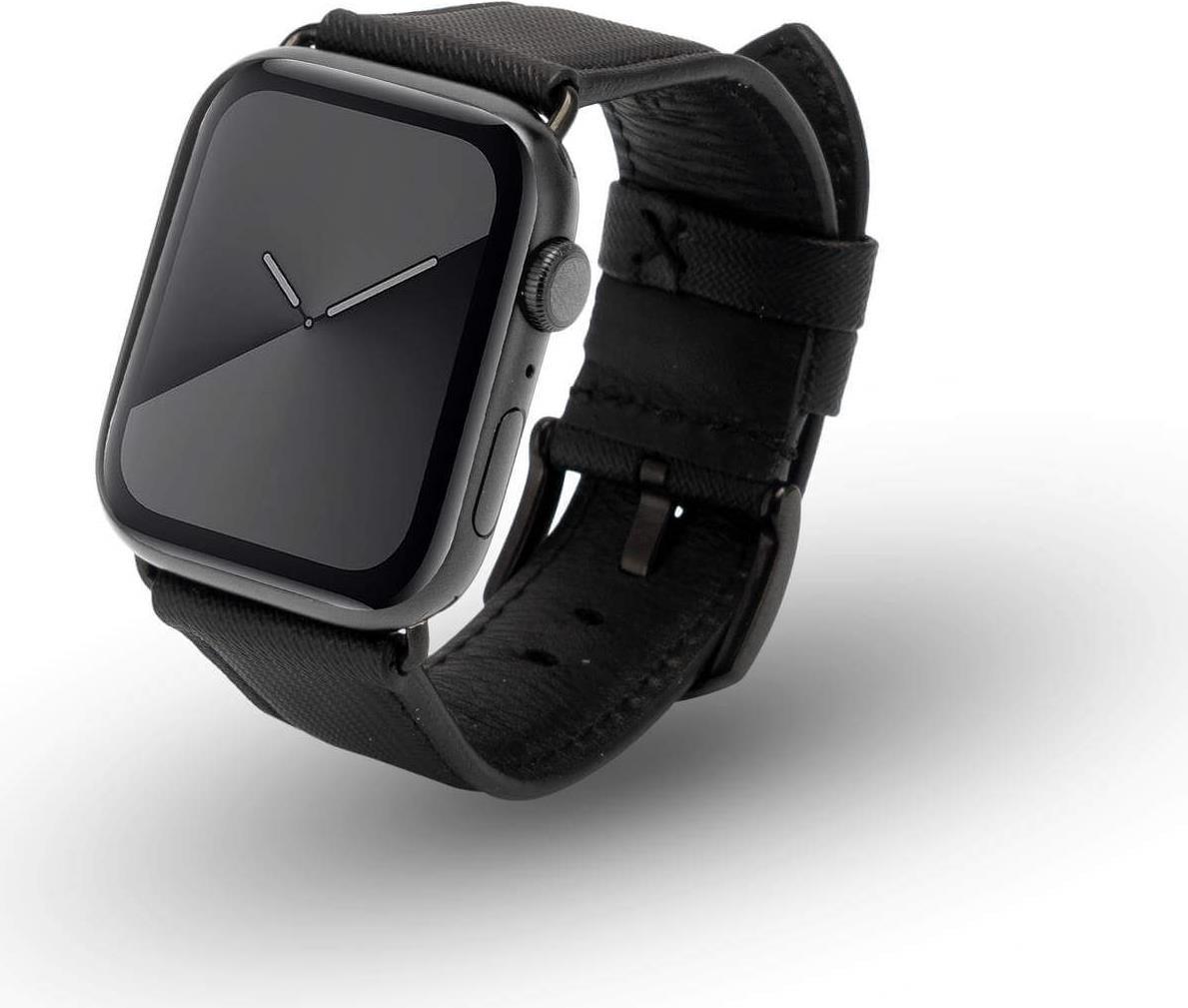 JT Berlin Watchband Wannsee | Apple Watch Ultra/42/44/45mm | schwarz - Edelstahl schwarz | M | 10843 (10843)