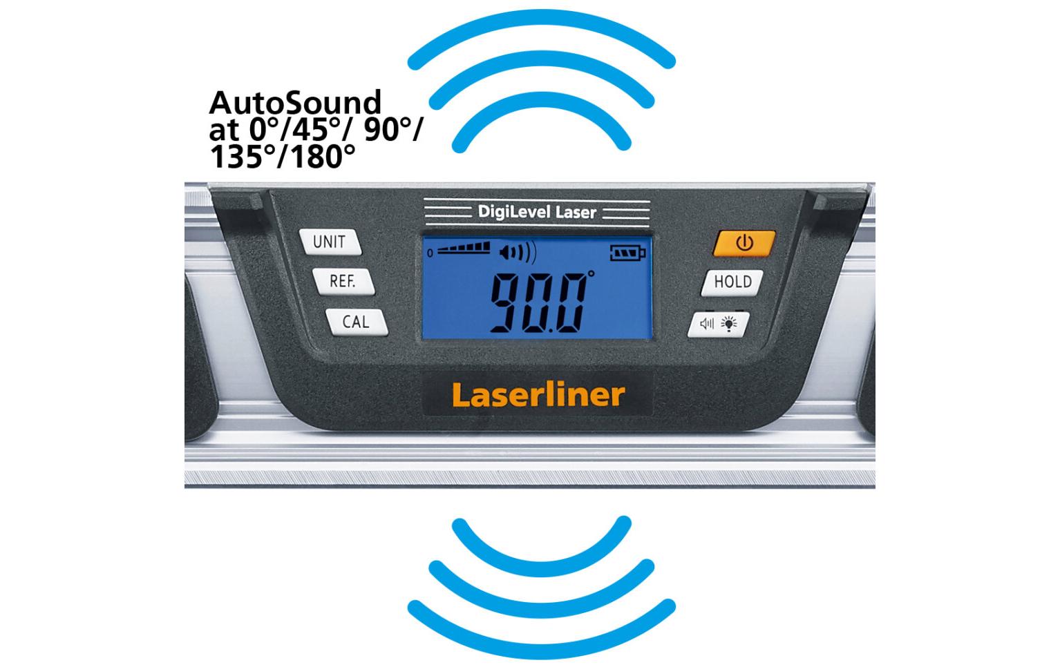 Laserliner DigiLevel Laser G40 Digitale Wasserwaage 400 mm Grau