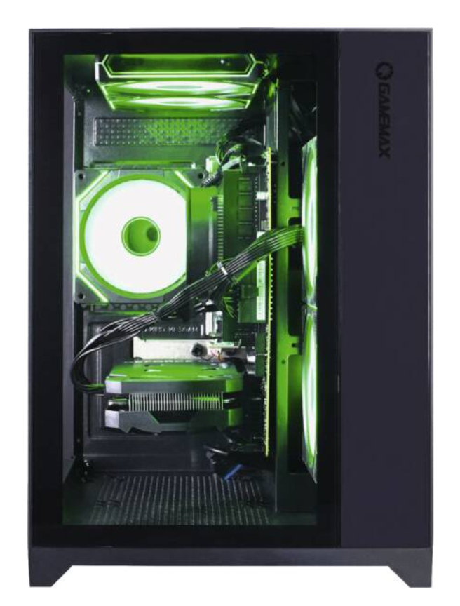 Hyrican GAMEMAX Infinity Mini BK 7796 Gaming PC AMD Ryzen 7 5700X 16 GB RAM 1 TB SSD NVIDIA GeForce RTX 5060 Ti Schwarz