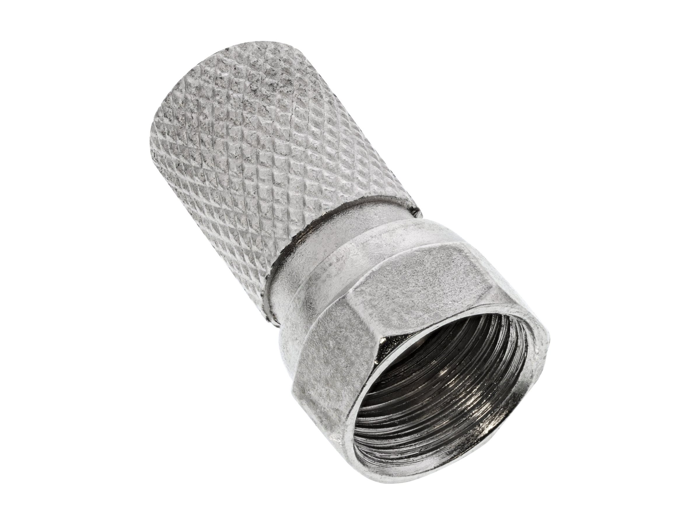 InLine F-Stecker für Koaxialkabel mit Außenmantel 7,5 mm, Silber