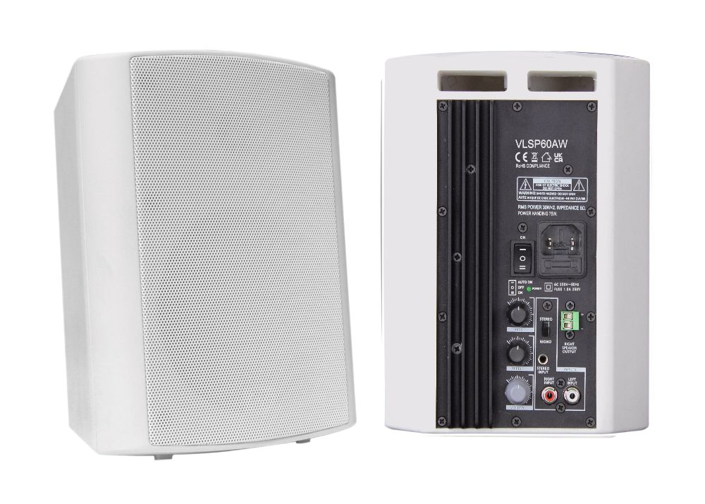 VivoLink VLSP60AW Aktiv-Lautsprecher-Set 60 W 2-Wege Weiß