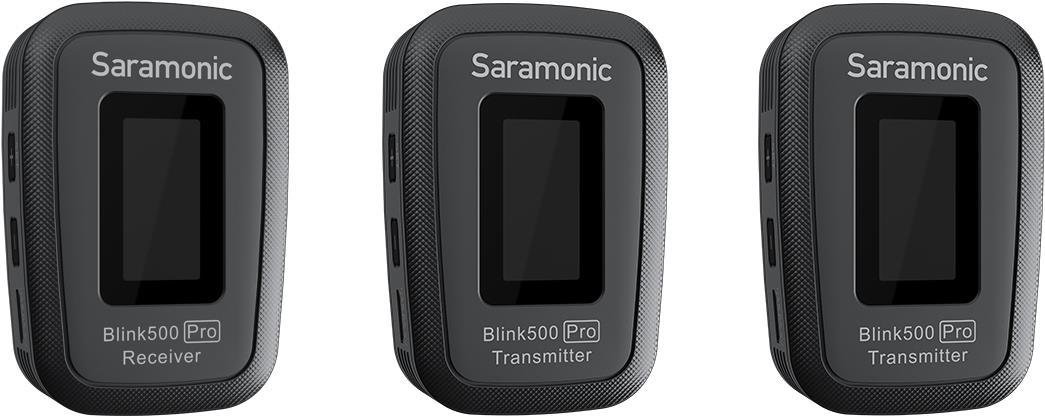 Saramonic Blink500 Pro B2(TX+TX+RX) - Lavalier-Mikrofon - RF Wireless - 100 m - Bodypack-Empfänger - 50 - 18000 Hz - Taschensender (6971008027518)