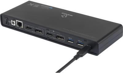 Renkforce Notebook Dockingstation Universal (2x HDMI, 2x DisplayPort, 6x USB 3.0, Mikrofon/Line-In, Kopfhörer/Line-Out) (RF-4724373)