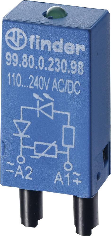 Finder Steckmodul mit Freilaufdiode, mit LED 1 St. 99.80.9.024.90.0 Leuchtfarbe: Rot Passend für Serie: Serie 94 (99.80.9.024.90.0)