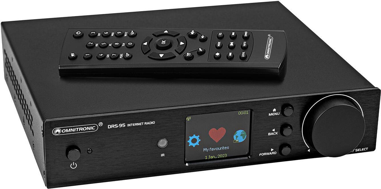 OMNITRONIC DRS-95 Internetradio mit DAB+ und Bluetooth (11045017)