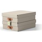 Esselte Leitz Arrchivbox Puro flach mit Klappdeckel 2 Stueck Sand (61480012)