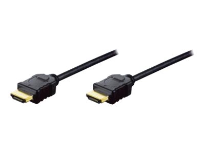 DIGITUS AK-330114-020-S HDMI High Speed Kabel 2 m Schwarz