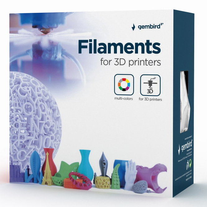 Gembird PETG-Filament 1,75 mm 1 kg Weiß