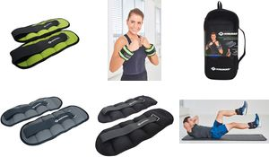 SCHILDKRÖT Gewichtsmanschette Arm-Bein, 2,0 kg Set Nylon-Lycra-Ummantelung mit Metallgranulat-/Sandfüllung, - 1 Stück (960003)
