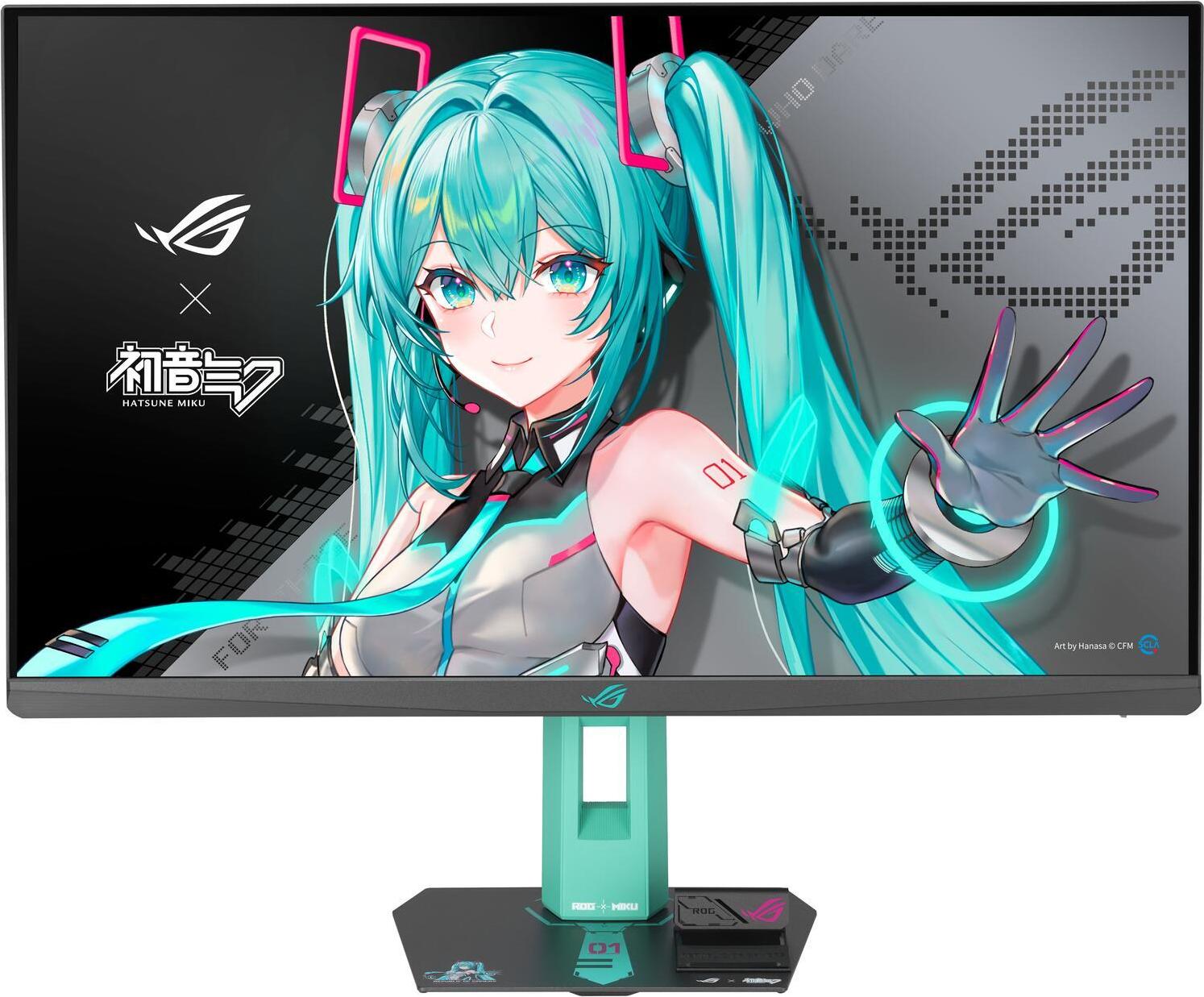 ASUS ROG Strix XG27ACMEG-G Gaming Monitor Hatsune Miku 68,6 cm (27") - WQHD (2560 x 1440), Fast IPS, 260Hz, 16:9, 1 ms, HDMI, DisplayPort (90LM0C7U-B01371)