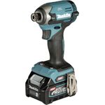 MAKITA TD003GA202 - Akku-Schlagschrauber (40 V XGT | bürstenloser Motor | 210 Nm Drehmoment | 1/4\"-Innensechskantaufnahme | LED-Licht | incl. 2x 2,0 Ah Akku, Schnellladegerät, Transportkoffer) (TD003GA202)