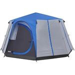 Coleman Octagon 8 Blau 8-Personen-Familienzelt mit Festrahmen und WeatherTec-System (2000030279)