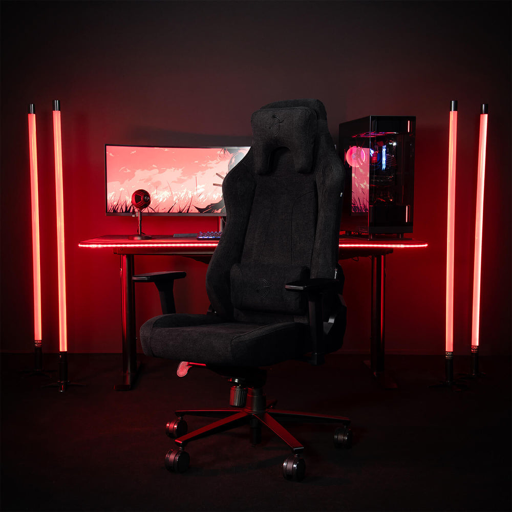 Arozzi Vernazza Gaming-Stuhl SoftFabric Pure Black