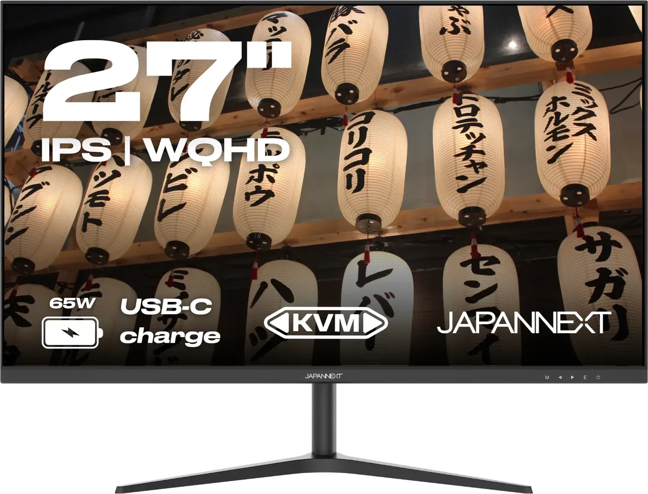 JAPANNEXT JN-IPS27WQHDR-C65W 27" WQHD IPS Monitor USB-C 65W Power Delivery