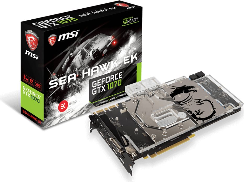 MSI GeForce GTX 1070 Sea Hawk EK X, 8192 MB GDDR5 (V330-013R)