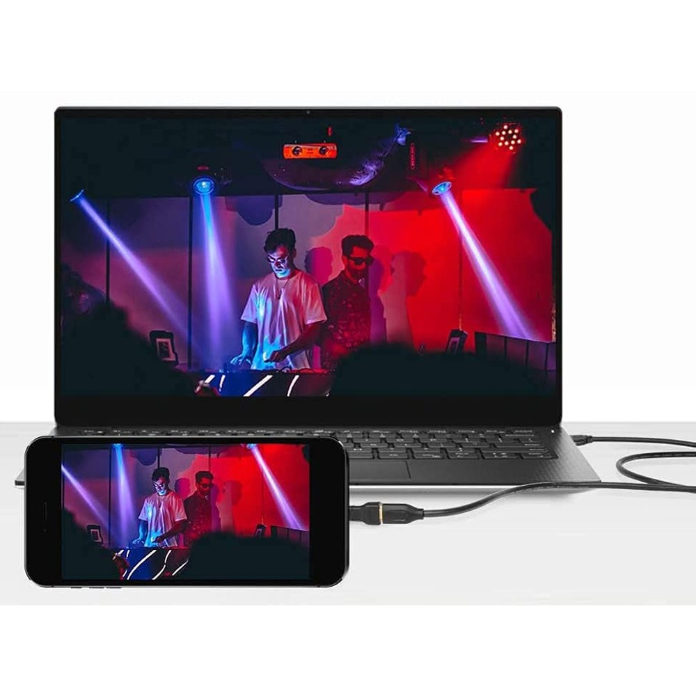 Techly HDMI Adapter Micro HDMI D Stecker auf HDMI A Buchse Schwarz