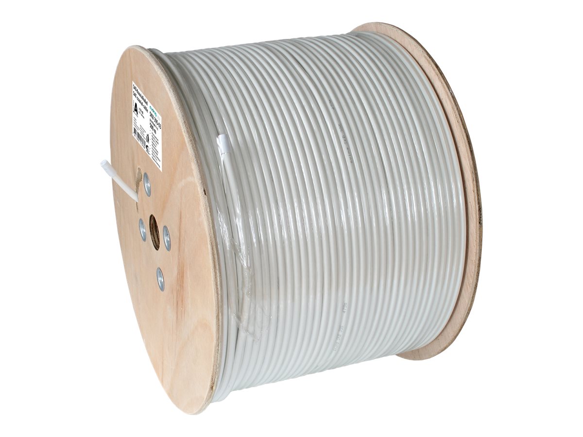 Axing premium-line SKB 94-03 Koaxialkabel A+ 110 dB 500 m Weiß