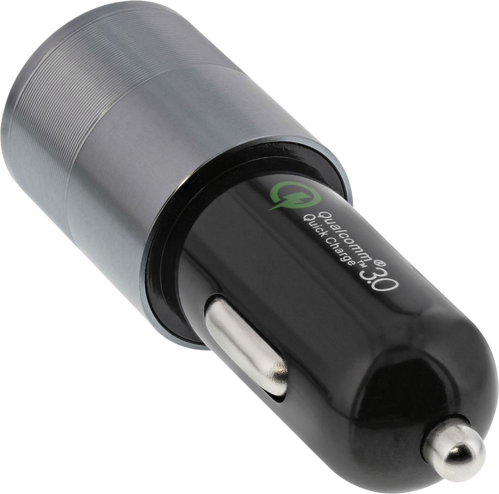 INLINE USB KFZ Ladegerät Stromadapter Quick Charge 3.0