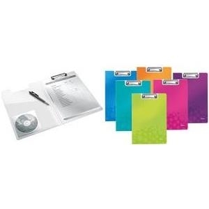 Leitz WOW Clipfolder with cover A4 Metall - Hartschaumstoff Blau Klemmbrett (4199-00-51)
