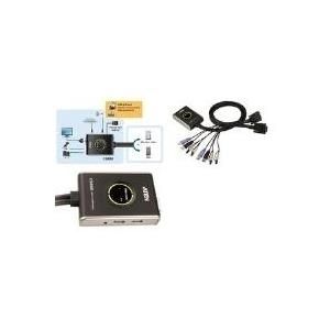 ATEN DVI USB Kompakt KVM Switch CS682 mit Audio, 2-fach (CS682)