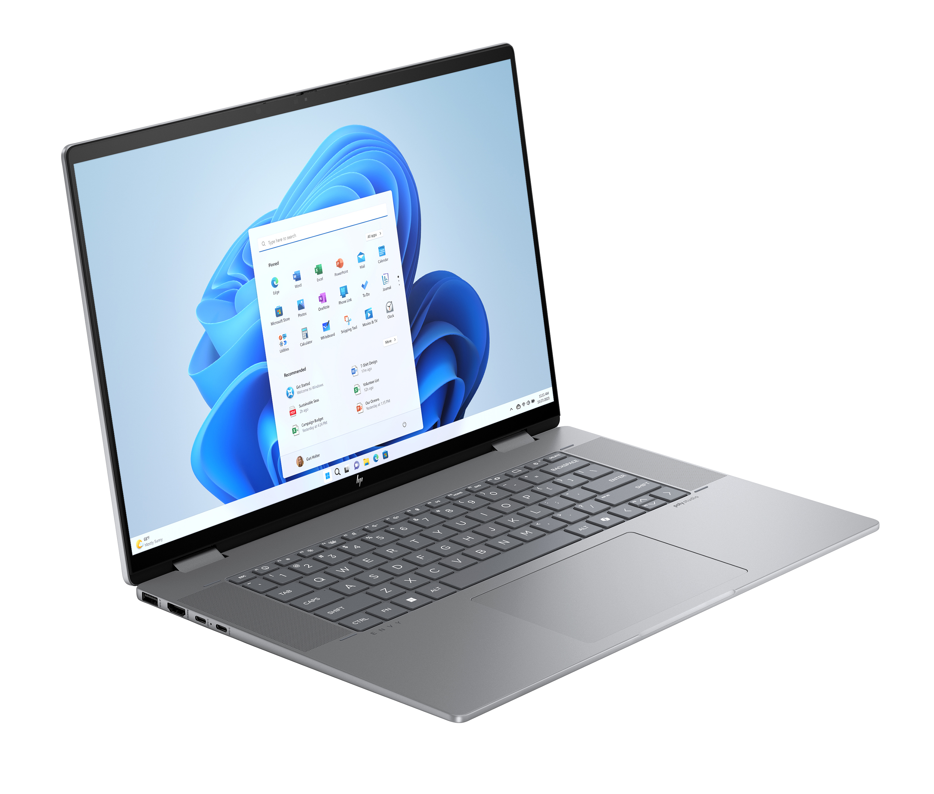 HP ENVY x360 16-ad0177ng 16" 2.8K OLED Touch AMD Ryzen 7 8840HS 16 GB RAM 1 TB SSD Silber