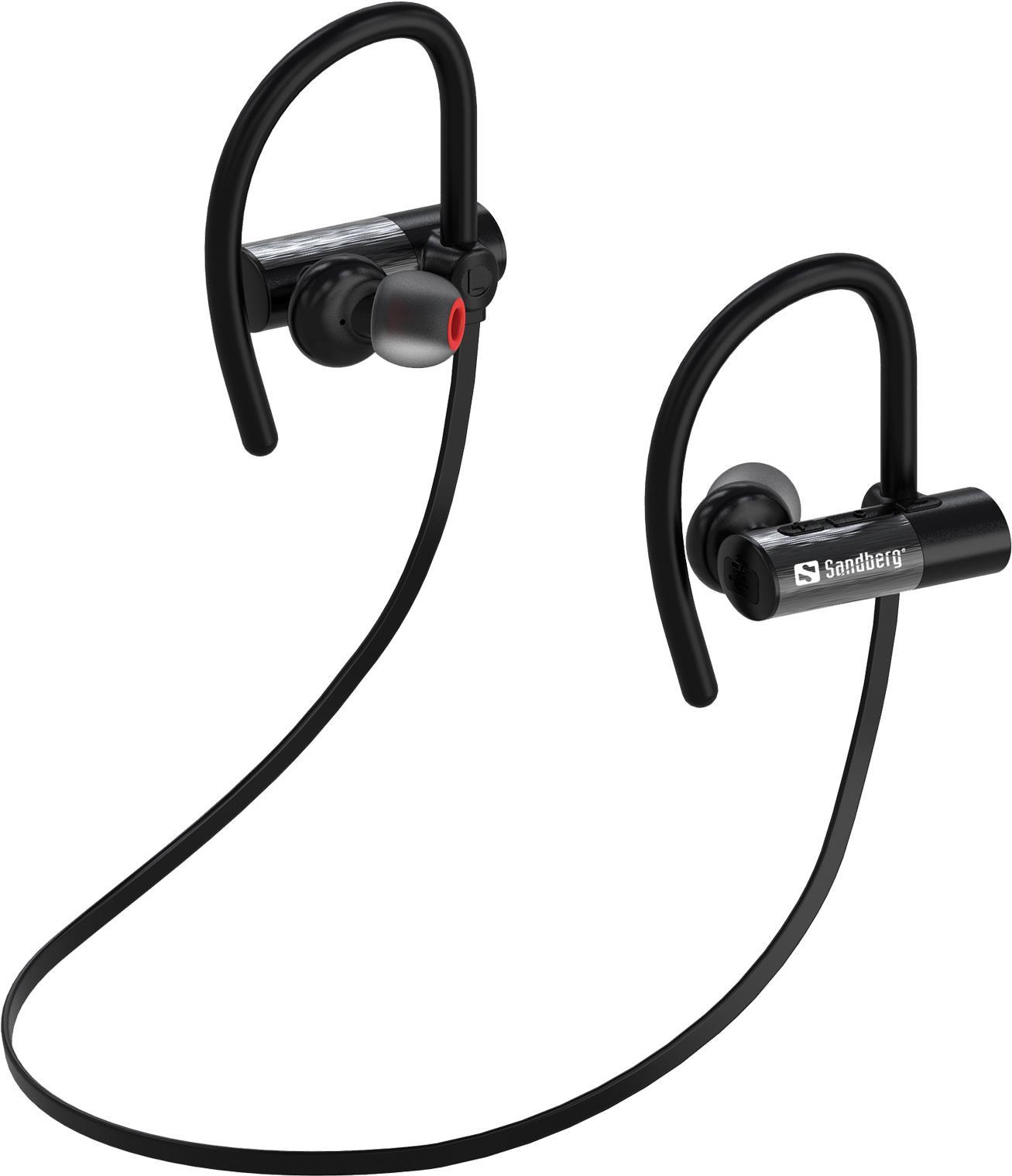 Sandberg Waterproof Bluetooth Earphones Ohrbügel Binaural Kabellos Schwarz Mobiles Headset (126-05)