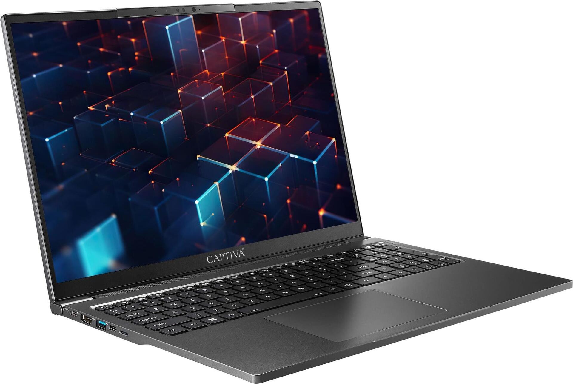 CAPTIVA Power Starter I82-638 Intel Core Ultra 7 155U Laptop 40,6 cm (16") Quad HD+ 24 GB DDR5-SDRAM 500 GB SSD Wi-Fi 6 (802.11ax) Windows 11 Pro Schwarz (82638)