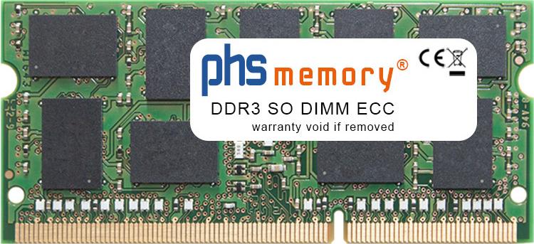 PHS-memory 8GB RAM Speicher kompatibel mit Kontron KBox A-250 DDR3 SO DIMM ECC 1600MHz PC3L-12800P (SP597153)