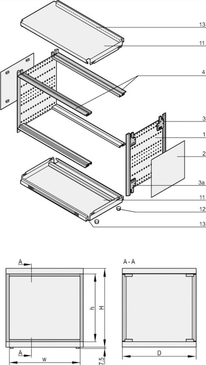 SCHROFF ratiopacPRO air Gehäuse - RATIO.AIR WI 4/5HE 84TE 435T (24571635)