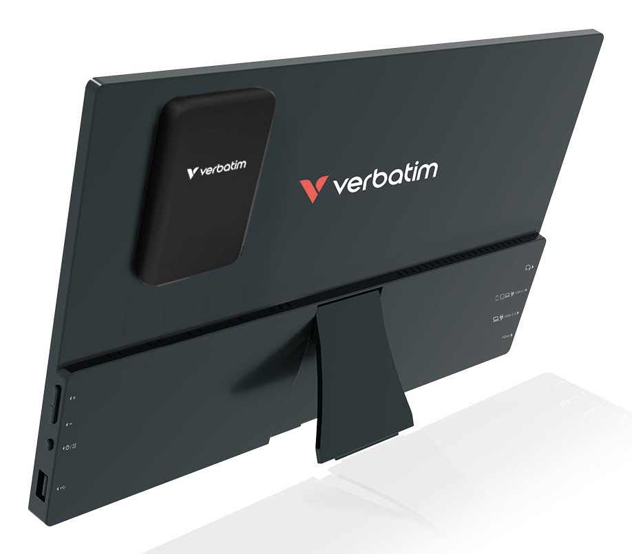 Verbatim Light Series 32088 14" IPS Full HD Touch Monitor Schwarz