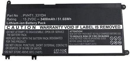 CoreParts Laptop Battery 52Wh Li-ion 15.2V 3400mAh Black W7NKD (W7NKD-CP)
