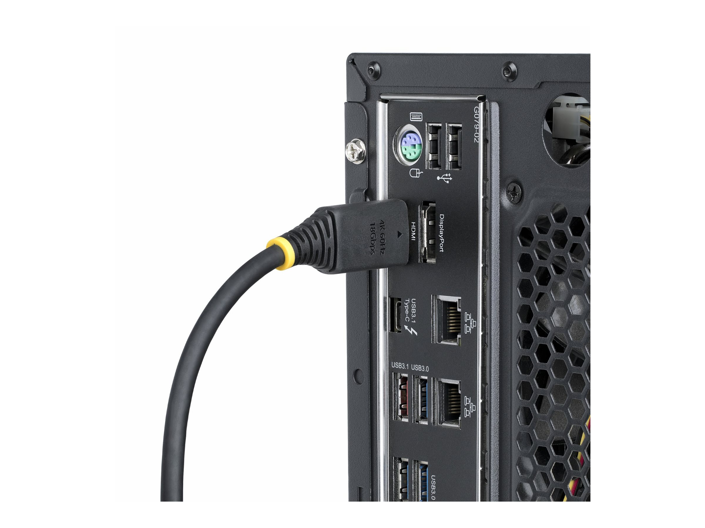 StarTech.com High Speed HDMI-Kabel HDMI 2.0 1m 4K60Hz 18Gbit/s Schwarz