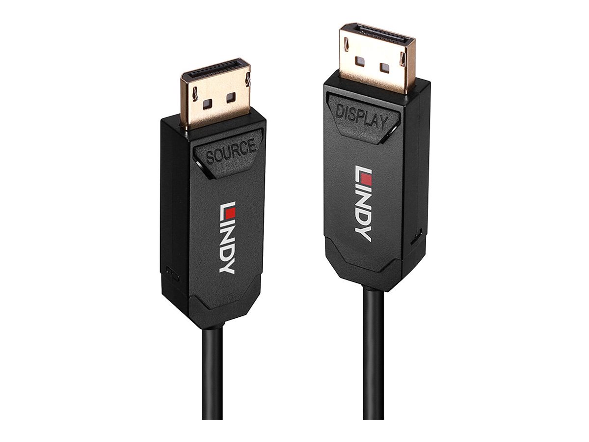 Lindy 38524 DisplayPort-Kabel 40 m DisplayPort 2.0 Schwarz