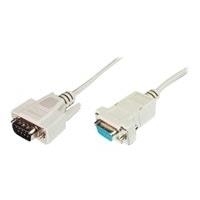 Assmann Datatransfer extension cable. D-Sub9 M/F. 2.0m. serial. snap-hoods. be (AK-610202-020-E)