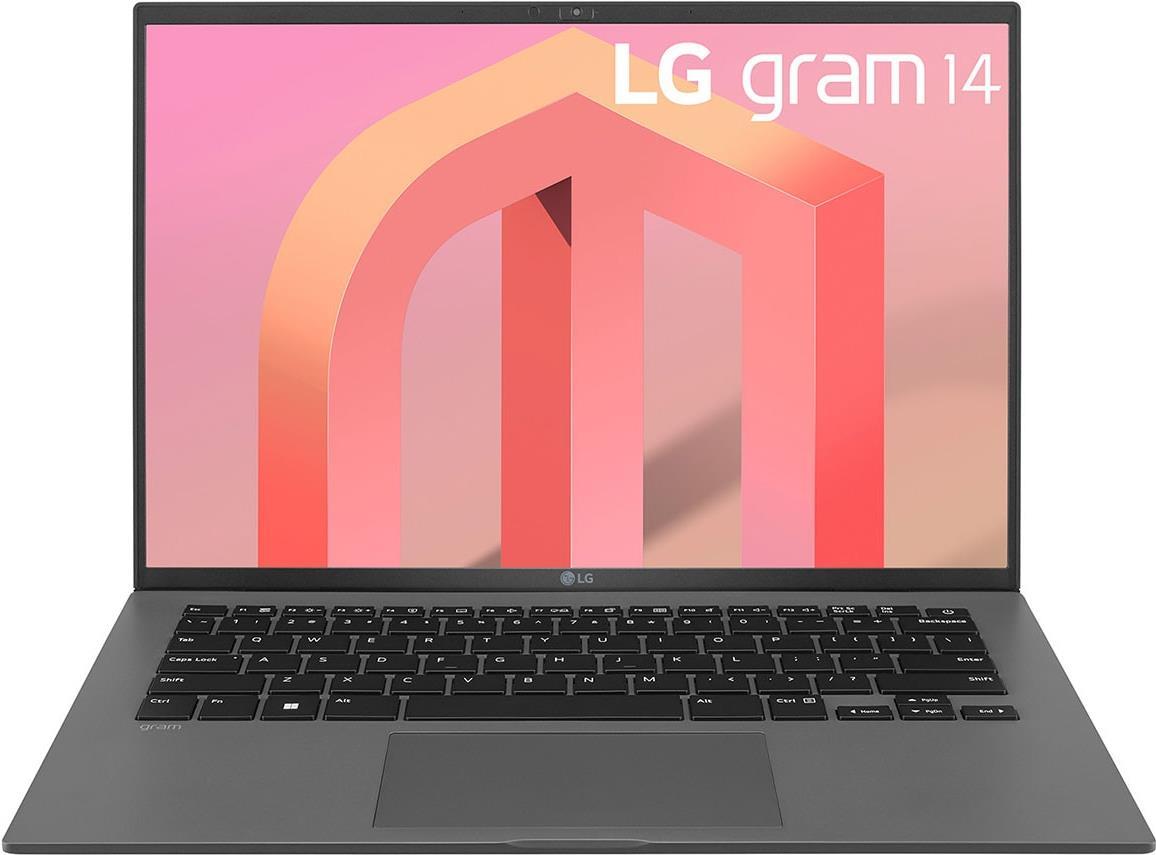 LG Gram 14Z90Q Notebook 35,6 cm (14 ) WUXGA Intel® Core i7 16 GB LPDDR5-SDRAM 1000 GB SSD Wi-Fi 6E (802.11ax) Windows 11 Home Grau (14Z90Q-G.AA79G)