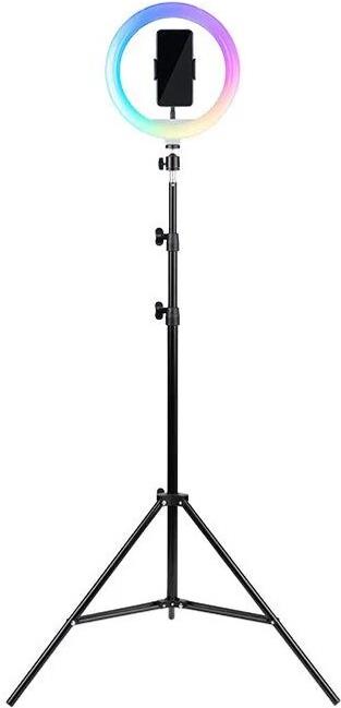 Havit ST7026 - Stativ mit RGB-Lichtring, schwarz (ST7026)