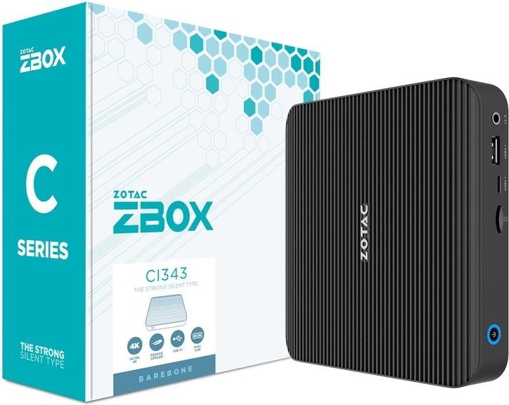 ZOTAC ZBOX C Series CI343 Edge Barebone Mini-PC Schwarz