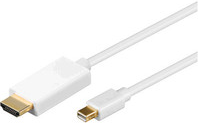 Microconnect MDPHDMI3-4K 3m Mini DisplayPort HDMI Type A (Standard) Weiß Videokabel-Adapter (MDPHDMI3-4K)