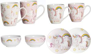 Ritzenhoff & Breker Jumbo-Kaffeetasse UNICORN, 0,65 Liter aus Porzellan, spülmaschinengeeignet, - 4 Stück (31683)