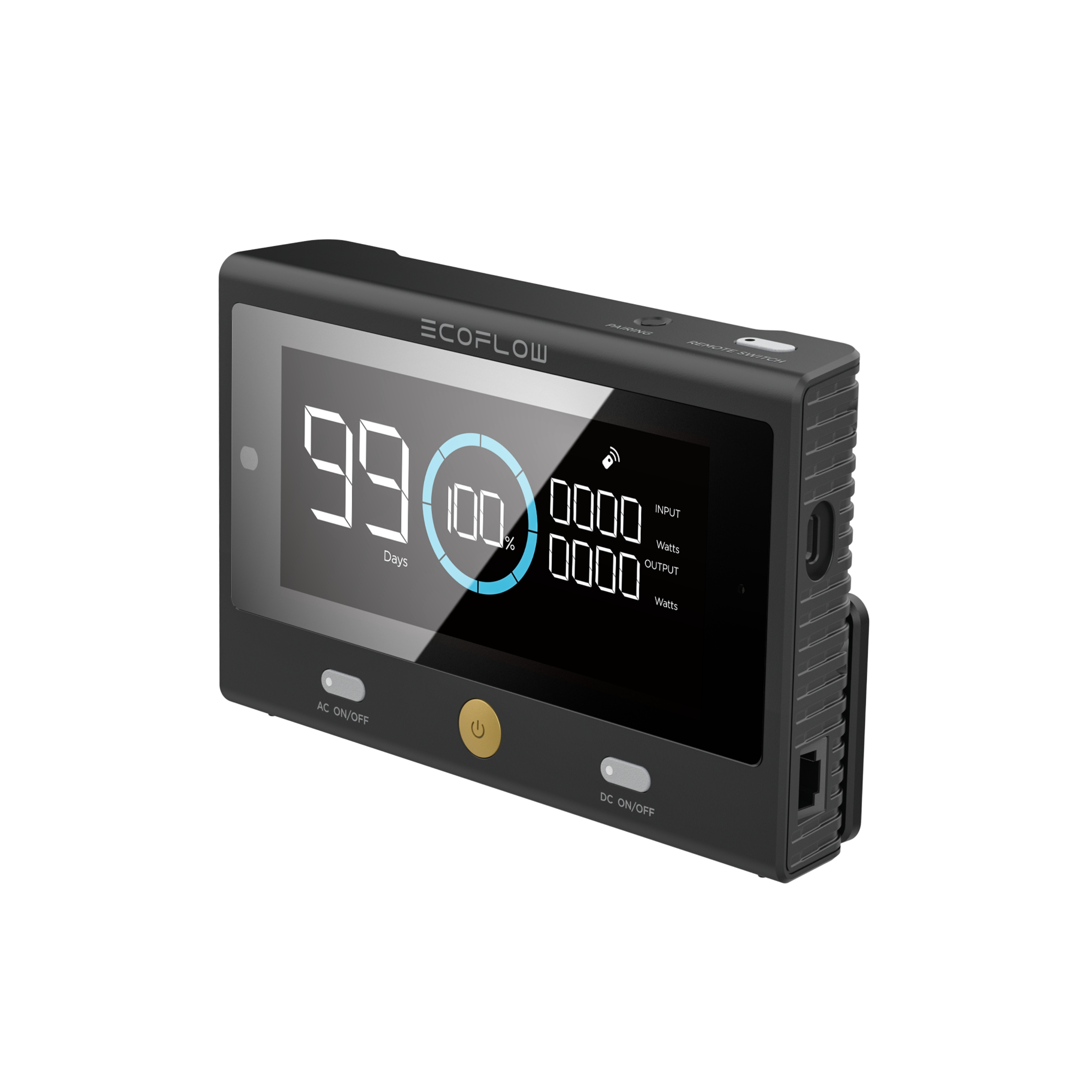 EcoFlow DELTA Pro RC Fernbedienung Bluetooth Schwarz