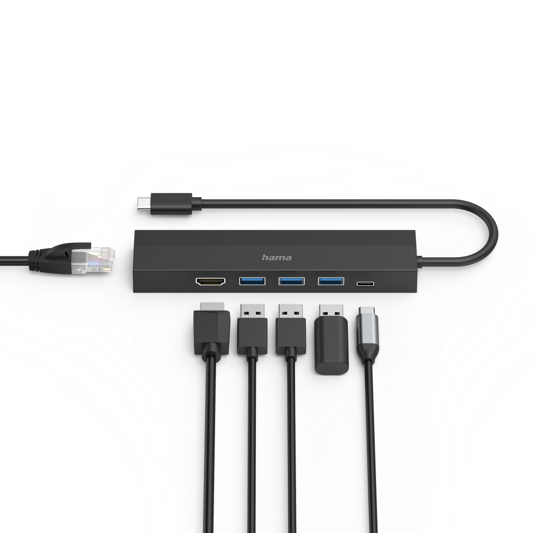 Hama Entry Line 00200144 Dockingstation USB-C 3.2 Gen 1 HDMI Schwarz