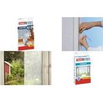 tesa Fliegengitter STANDARD für Fenster, 1,50 m x 1,80 m waschbar bis 30 Grad, UV-beständig (55680-00000-01)