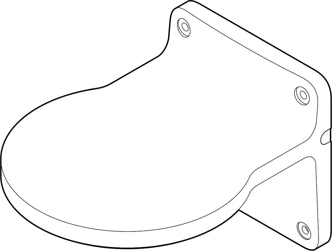Verkada ACC-MNT-LBRAC-1 L-förmige Kamera-Wandhalterung weiß Aluminiumlegierung